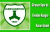 Giresun Spor'da Yeniden Kongre Yapılacak